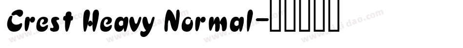 Crest Heavy Normal字体转换